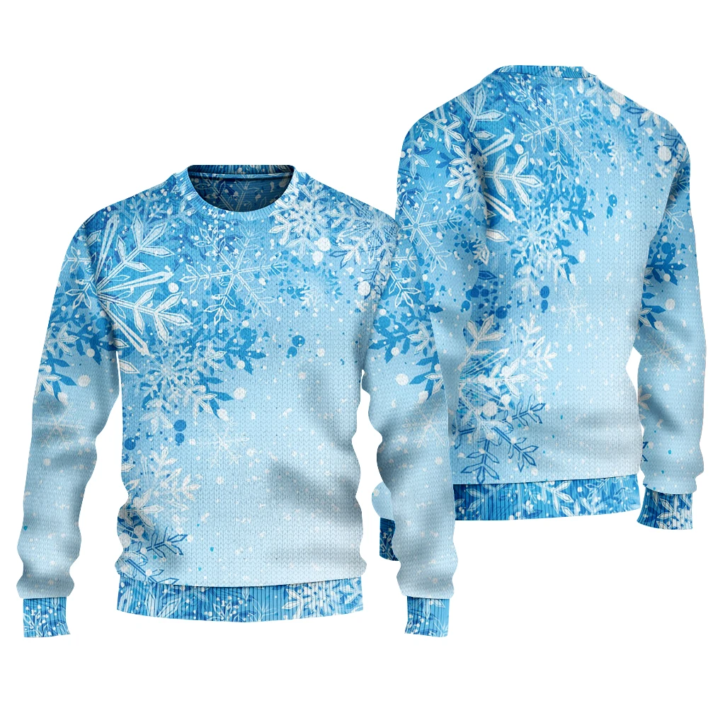 thumbnail image 1 of Suéter navideño divertido y lindo personalizado de venta caliente 2023 Suéter navideño de Halloween con estampado 3D para mujer de primavera y otoño, 1 of 4