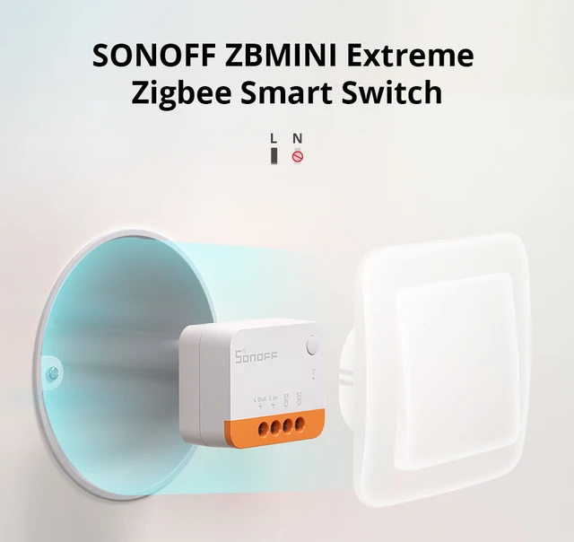 Sonoff ZBMINI Extreme Zigbee le module relais très compact et pratique pour  la domotique sans neutre