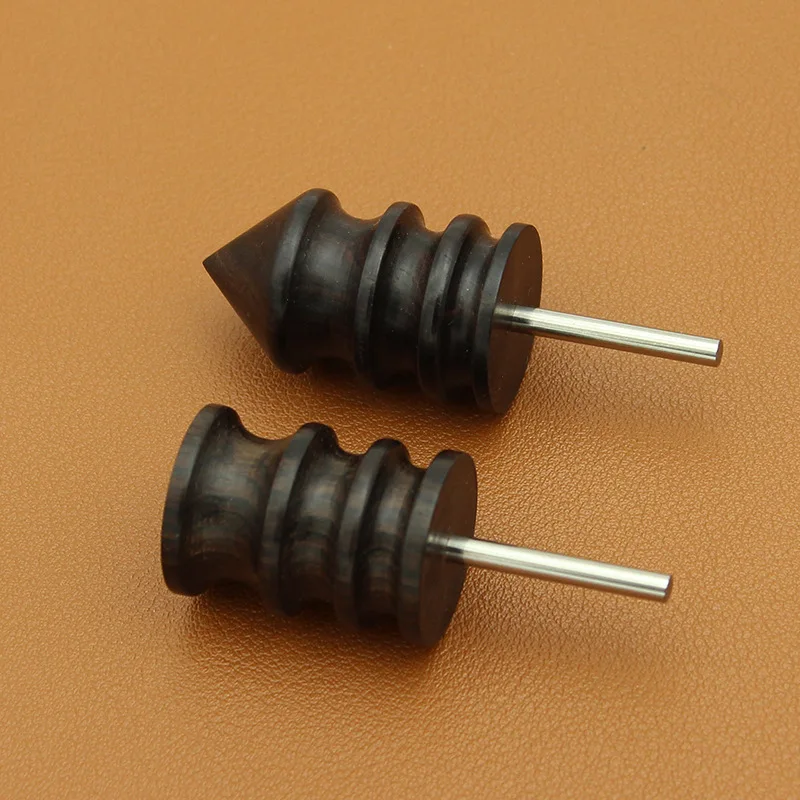 Leather Edge Electric Polishing Slicker Flat/Pointed Head Sandalwood Leathers Craft DIY Tools Tip Burnisher Wood Grinding tools