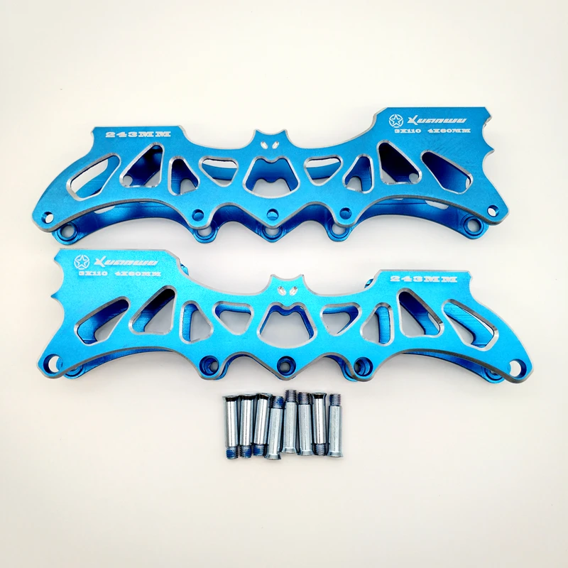 inline skate frame bat 3x110 mm 4x80 mm 2 in 1 roller frame