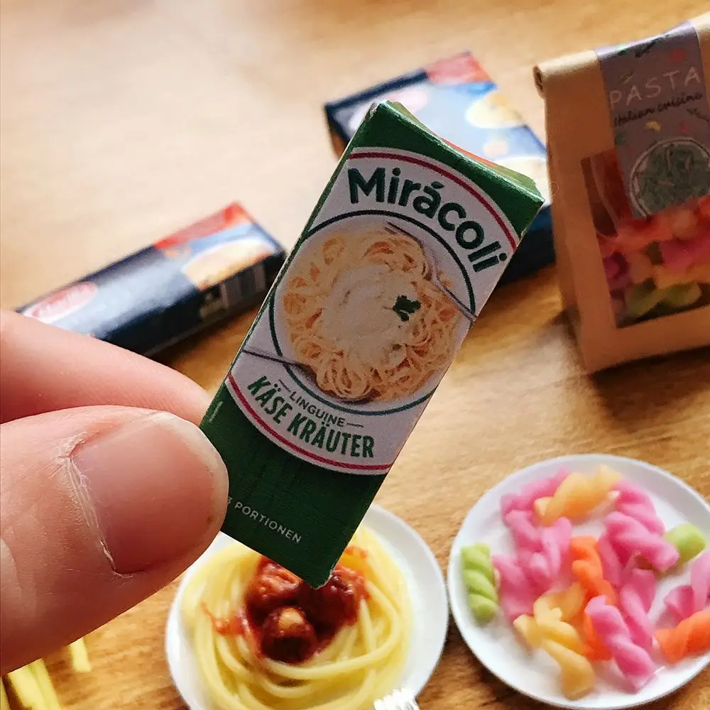 NEW 1 Bag 1/6 Scale Dollhouse Miniature Pasta Mini Spaghetti Noodles for Doll House Kitchen Play Toys Accessories 6