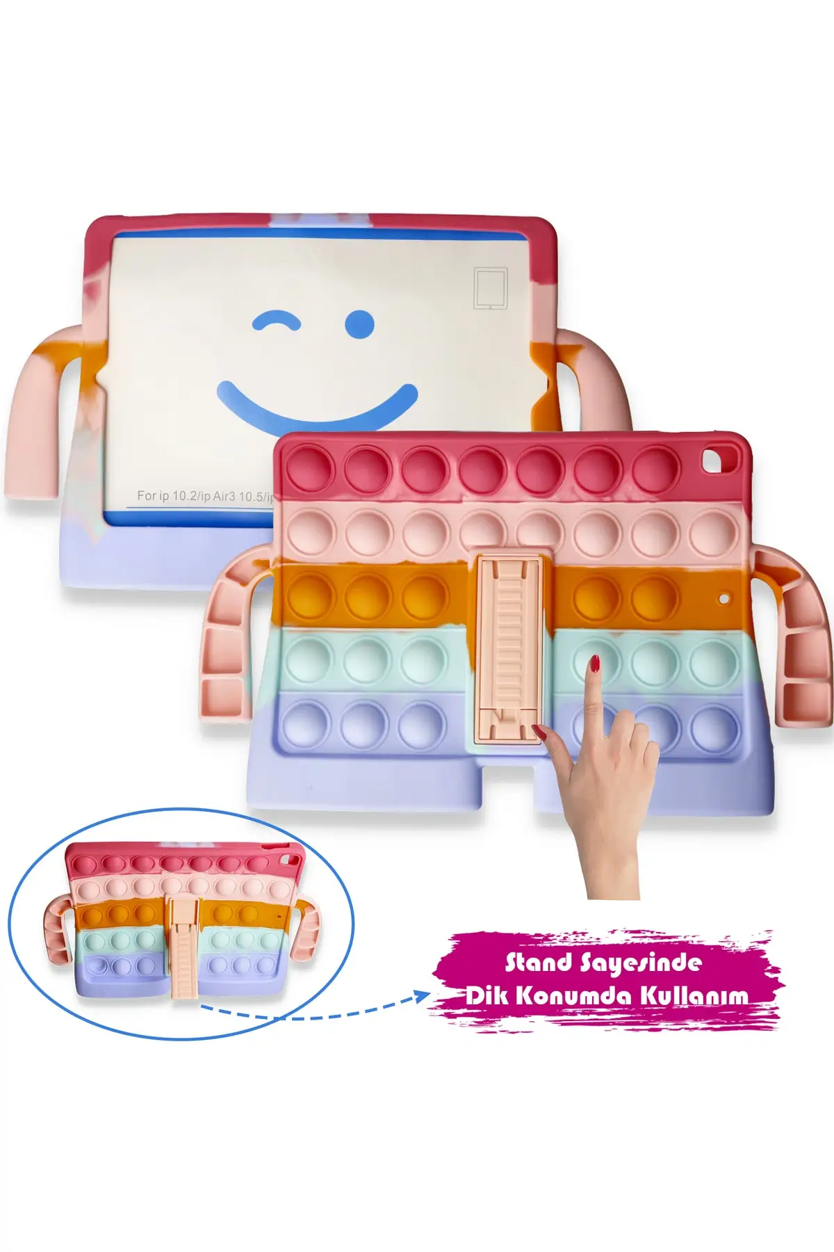 Custodia Compatibile Ipad 8Th E 9Th Generation 10.2 Inc Con Supporto Popit