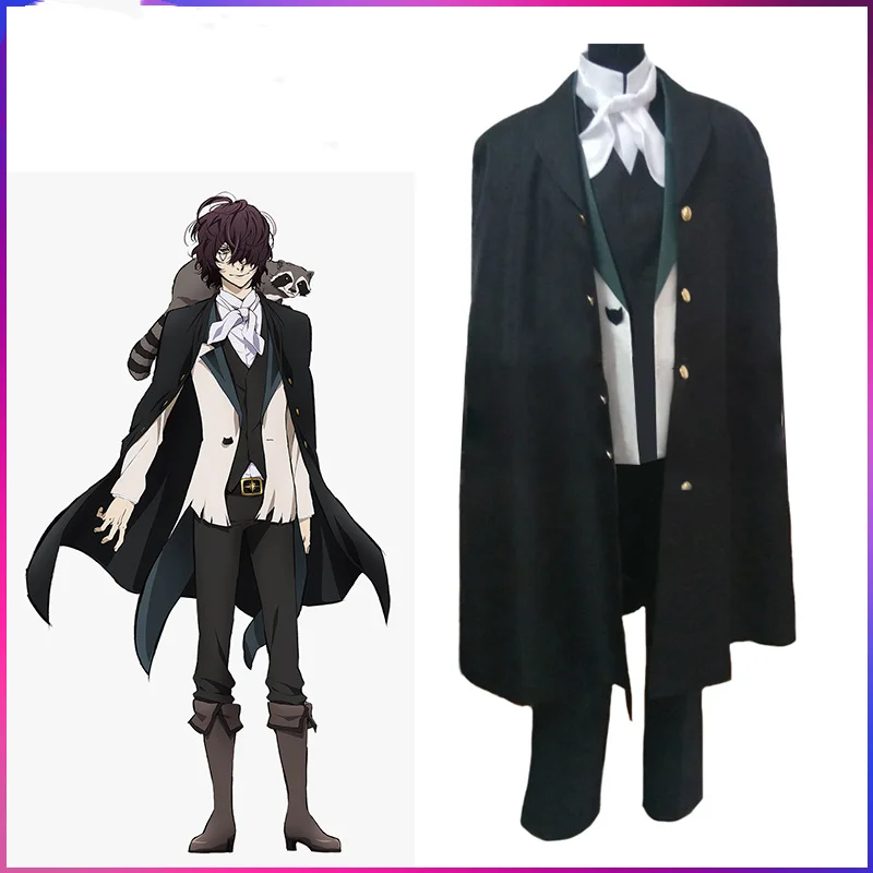 

Bungo Stray dogs Season 2 Edgar Allan Poe Cosplay Costume Halloween Party Outfit Custom Made