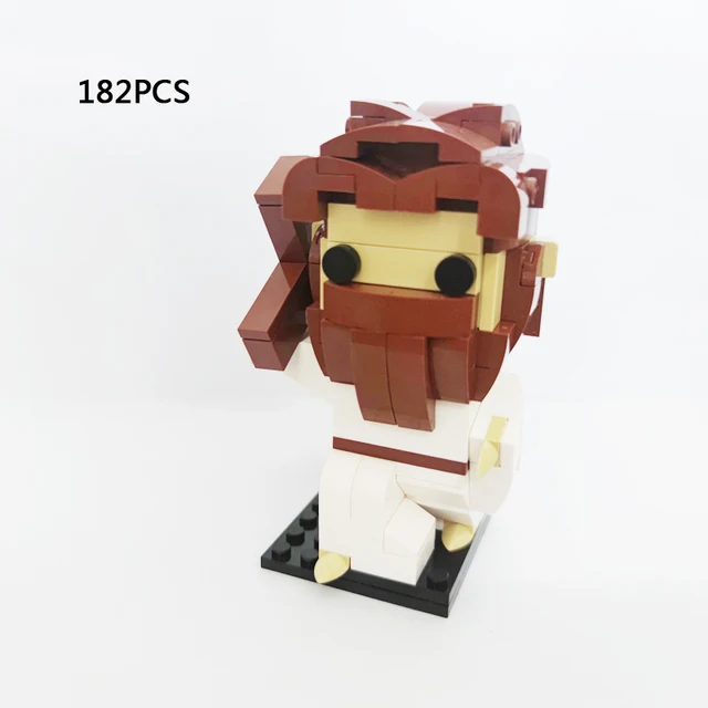 Classic Christianity god MOC building block Easter Day Jesus bricks big head figures with crux educational toys For kids gifts 1