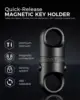 Titanium Magnetic Key Holder,black,Quick Release Keychain, Detachable Magnetic Keychain, Safely Lock System-360 ° Rotatablblack 4