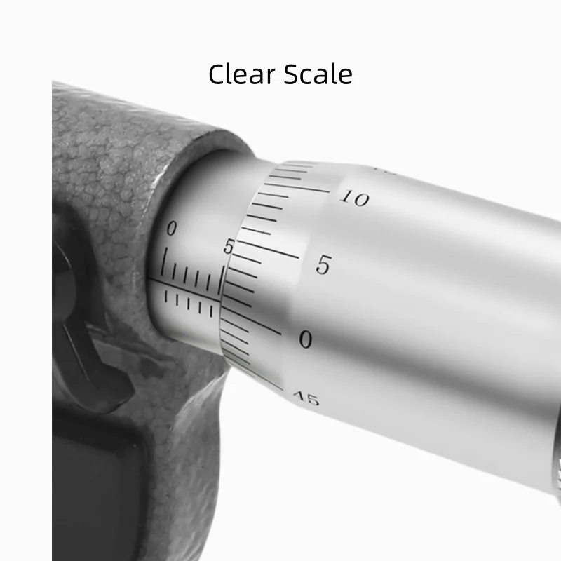 마이크로미터 외부 정밀 게이지 기계식 마이크로미터 래칫 스톱 기능이 있는 외경 측정 도구 기계공용 도구
