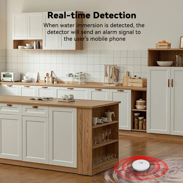 Meian ZigBee Linkage Water Leakage Sensor Immersion Security Alarm Leak Detector Overflow Alert Waterproof Smart Home 2