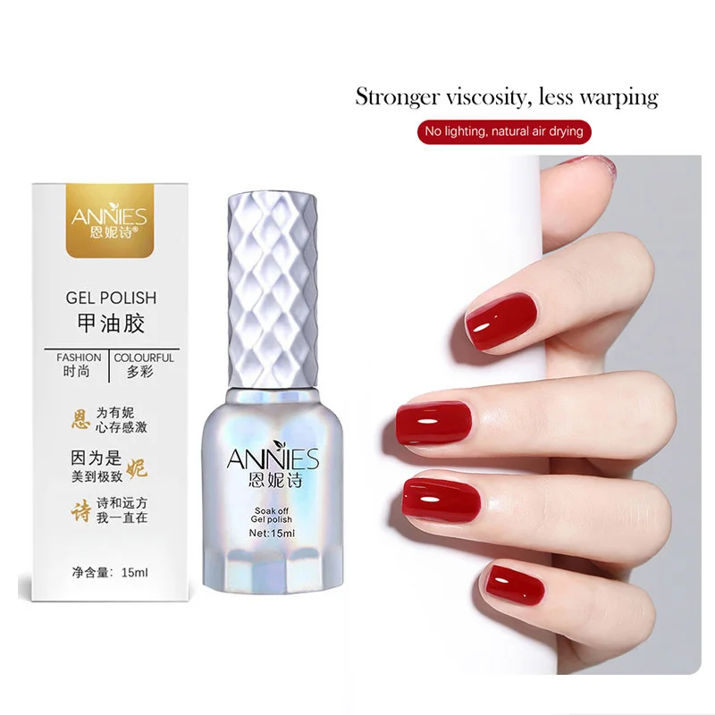 

Annies Hot Selling Anti Warping Reinforcing Liquid Gel Polish Smooth Semi Permanent Soak off UV LED