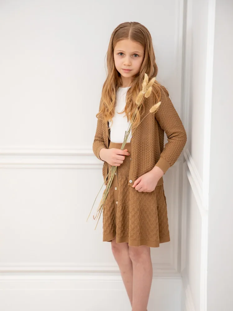 2022 Brother Sister Matching Clothes Summer Boys Girls Knitted Outfits