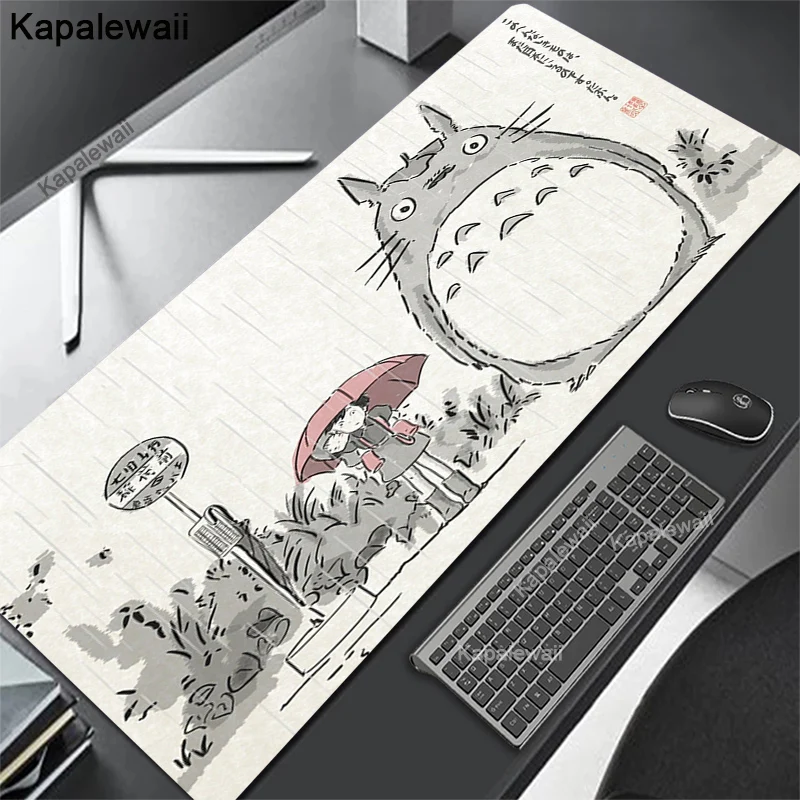 

Totoro Anime Mouse Pad XXL Mousepads Gamer Long Gaming Mouse Pad 80x30 Large Computer Keyboard Accessories Mouse Desk Mat Kawaii