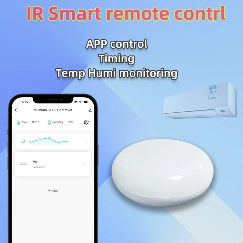 3 in 1 Telecomando IR Intelligente Con Monitor Di Umidità Della