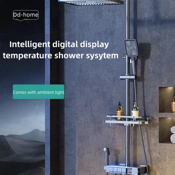 Dd-home 현대 전기 위생 해바라기 빗물 샤워 시스템 세트, 스마트 욕실 액세서리 온도조절기 상품 이미지