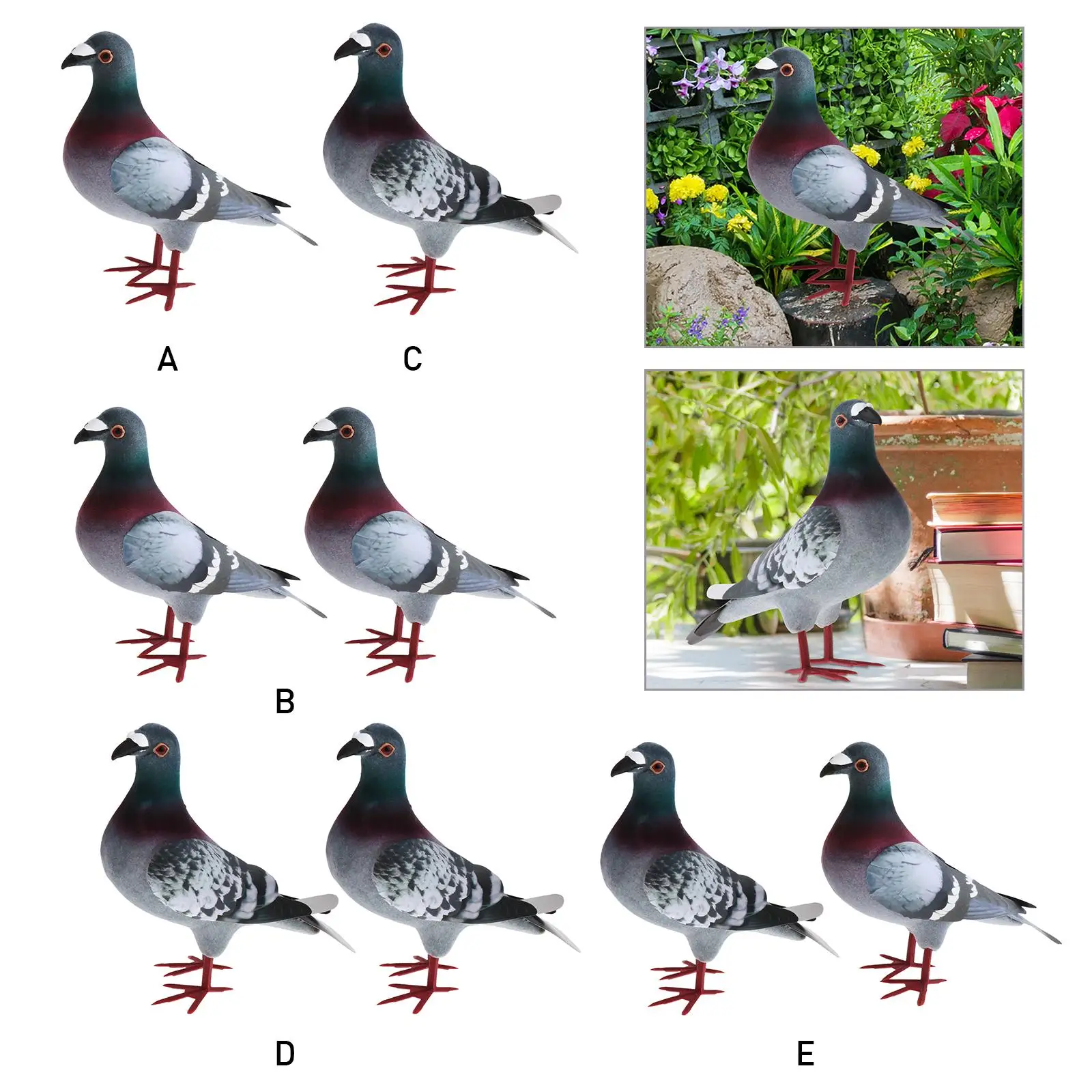 Simulation Foam Pigeon Model Artificial  Animal Easter Gifts Garden Decor Party Favors Home Decoration Birthday Gift