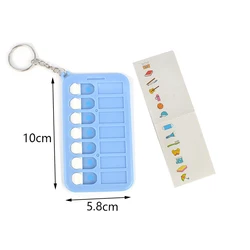 Reusable Daily Chore Checklist and Responsibility Chart (Blue)