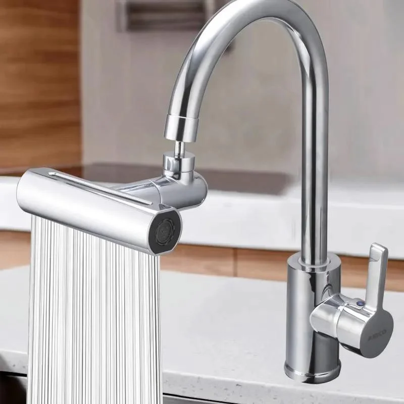 New 4 Modes Waterfall Kitchen Faucet Universal 720° Swivel Spout Sprayer Bathroom Basin Water Tap Extender Rainfall Sink Mixer