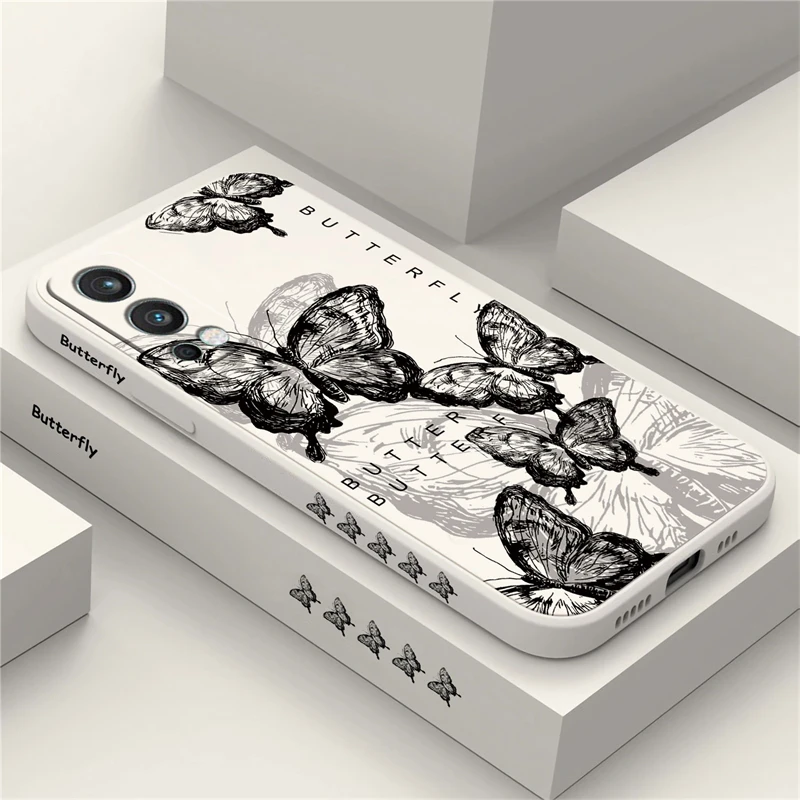 Butterfly Pattern Soft Silicone Shockproof Phone Case