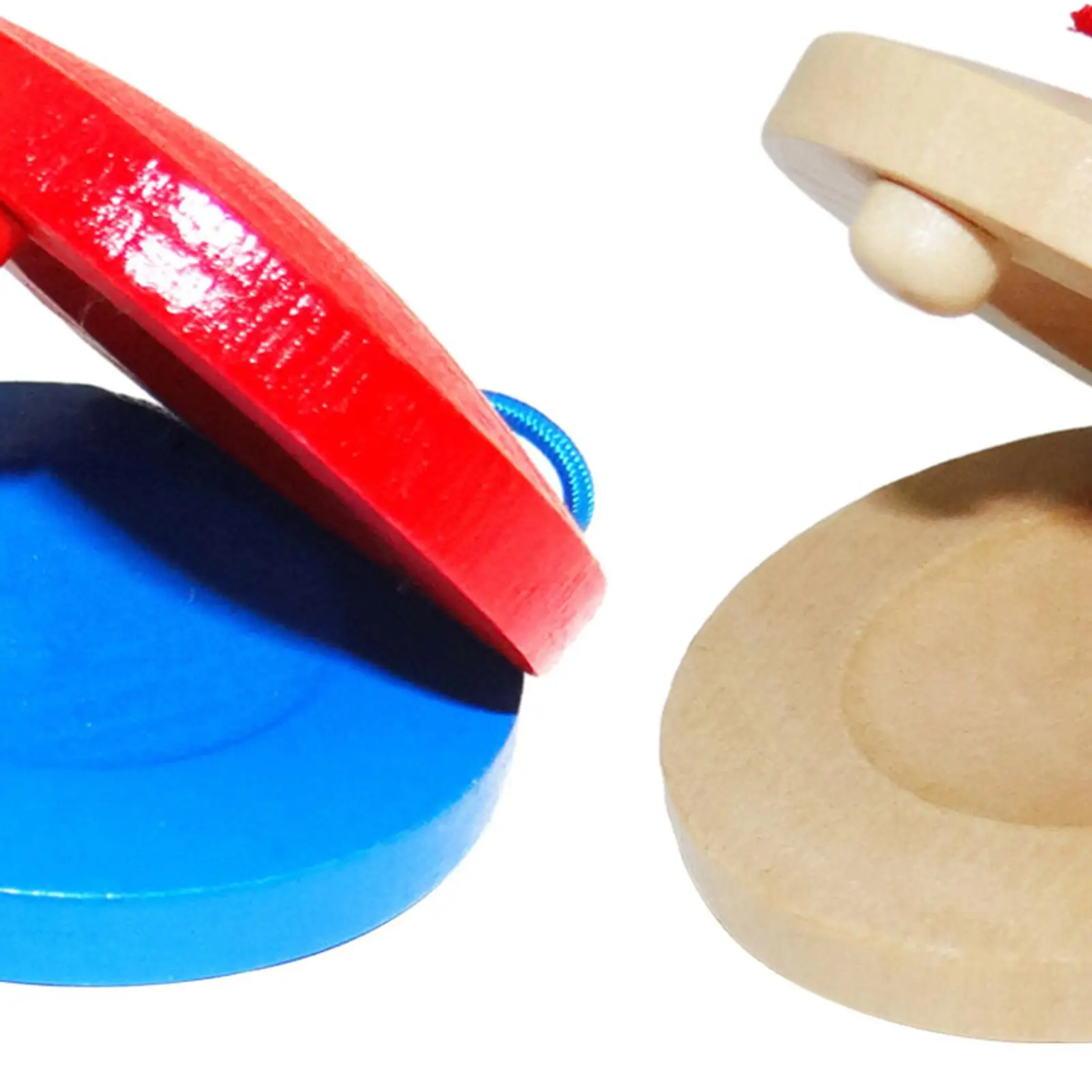 

2Pcs Wooden Finger Castanets Parent Child Activity Portable Rhythm Toys for Kindergarten Festivals Nursery Holiday Classroom