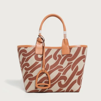 Borsa Tote da Donna alla Moda, Borsa a Spalla Stampata Versatile di Alta Qualità, Borsa a Tracolla di Tendenza, Borsa Sottospalla di Marca di Lusso, Borse Firmate di Design
