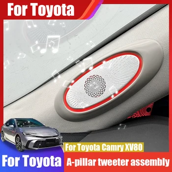 Central control A-pillar tweeter assembly with ambient lighting for Toyota Camry XV80 2024 2025