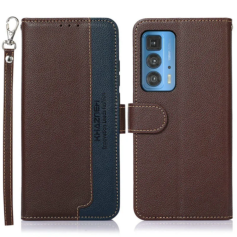 

RFID Leather Wallet Capa for Motorola Moto Edge 20 Pro 5G Luxury Case Texture Business Flip Shell Moto S30 X30 S 30 Lite Fusion