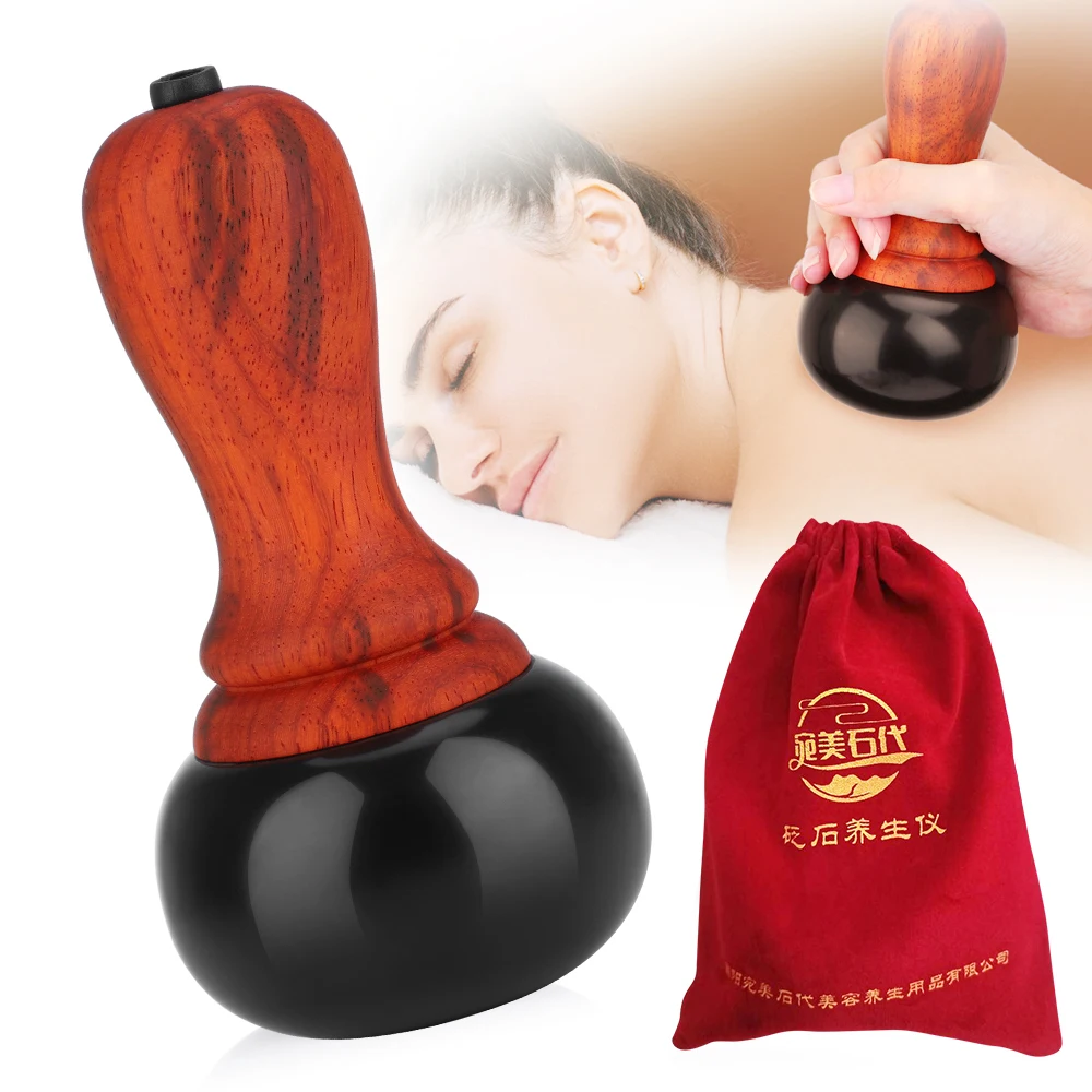 Hot Stone Gua Sha Massaggiatore Elettrico Collo Schiena Corpo Intero Impacco Caldo Giada Riscaldamento Moxibustione Dragaggio Dispositivi Di Massaggio
