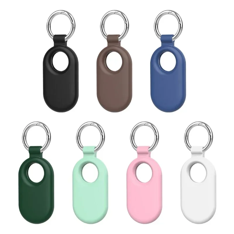 Case Keychain Anti-lost Cover Sleeve Protective Case For Smart Tag Trackers Holder For Samsung Galaxy SmartTag 2 Locator Tracker 2
