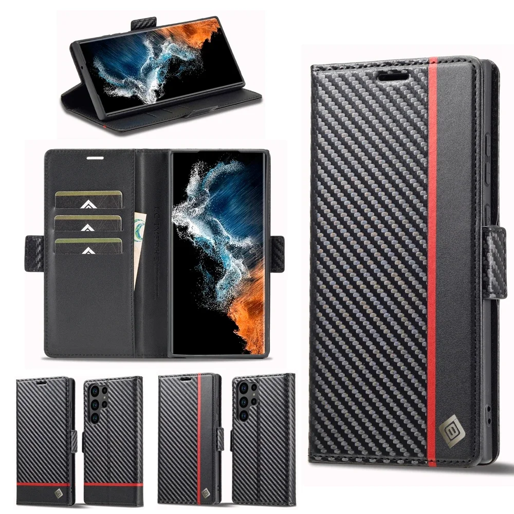 Premium Wallet Flip Phone Case with Magnetic Closure and Card Slots