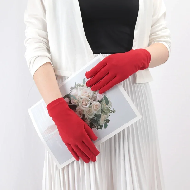 Elastic Driving Cycling Party Gloves Usefulness Black Thin Gloves Bike Motorcycle Soft Sport Thin Sun Protection Golf Mittens