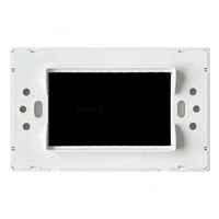 DELEFU กระจกนิรภัยทั้งหมดกระดานเปล่าแผงตกแต่งผนังซ็อกเก็ตแผงเปล่าสีขาวสีเทาสีดําทองสี่สี 6