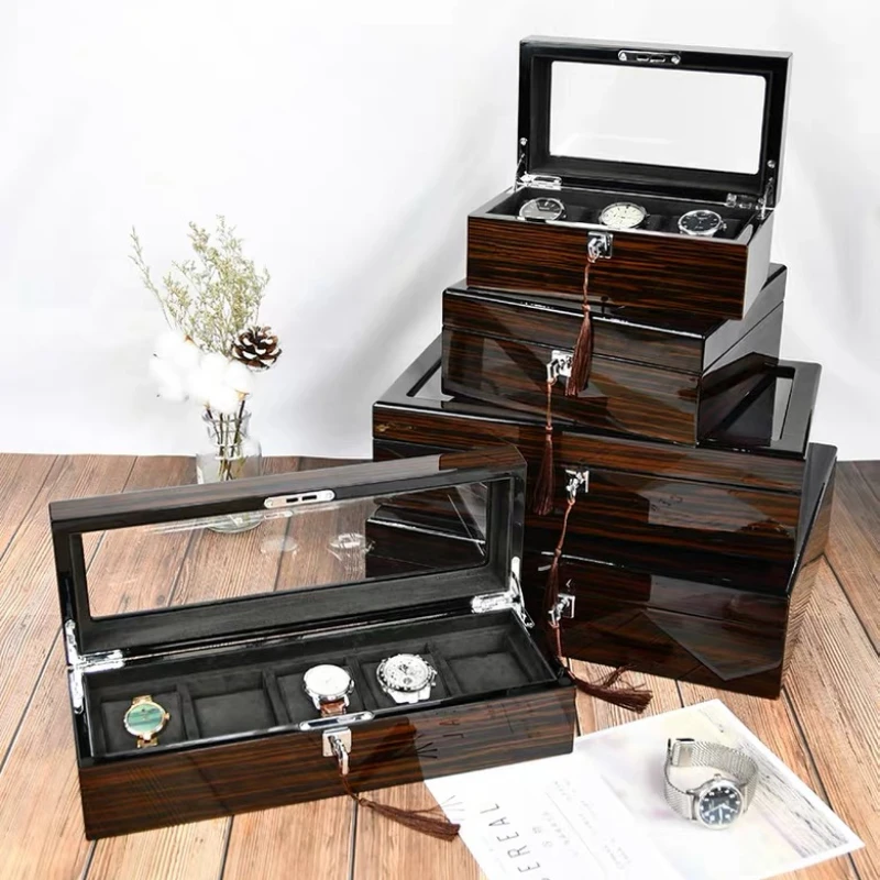 

Top Luxury Wooden Watch Display Case Jewelry Collection Storage Durable Packaging Holder Watch Organizer Gift Casket Rels 904L