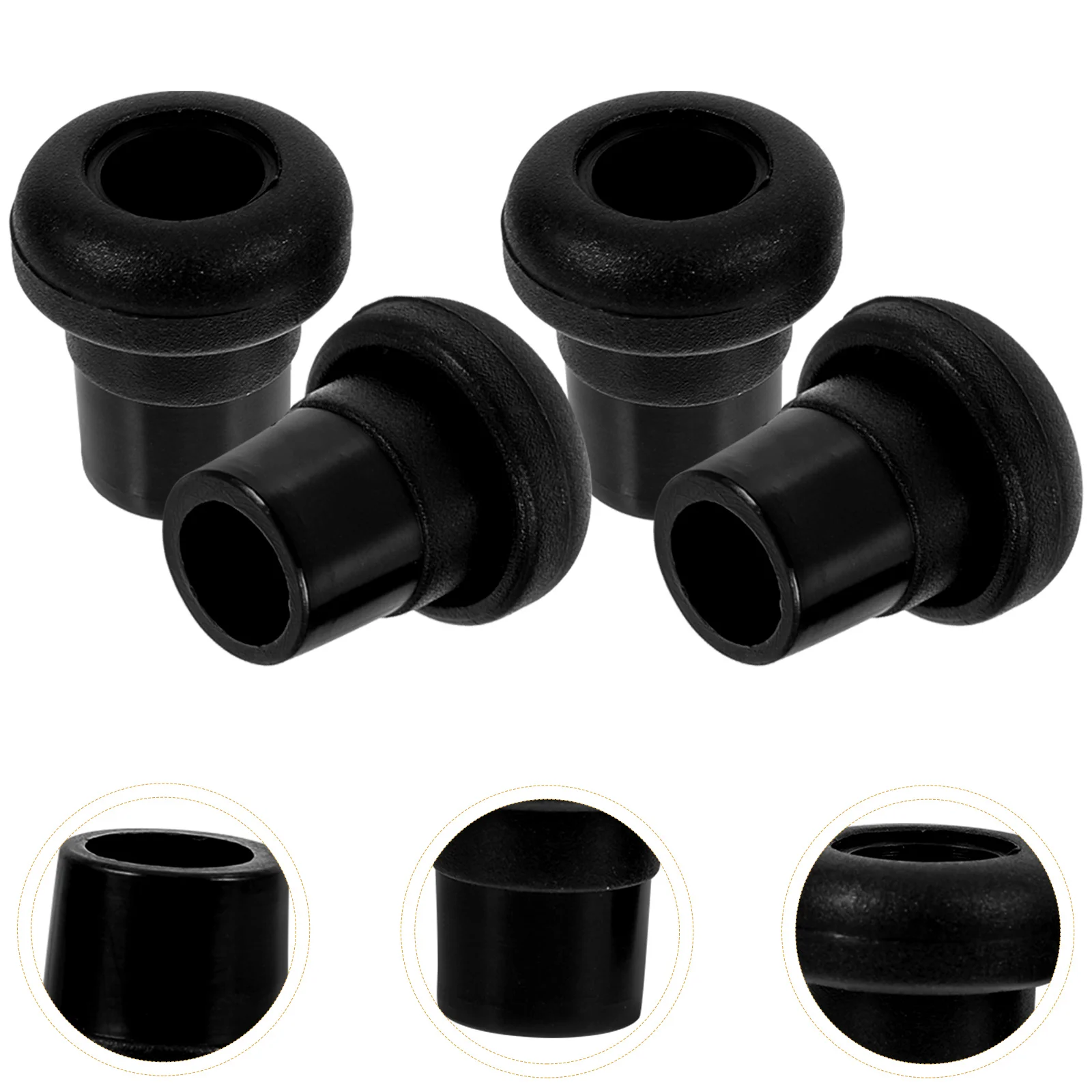 16 Pcs Parts Rod Covers End Caps Replacement Accessories Foosball Rod Football Foosball End Caps Machine Sticks