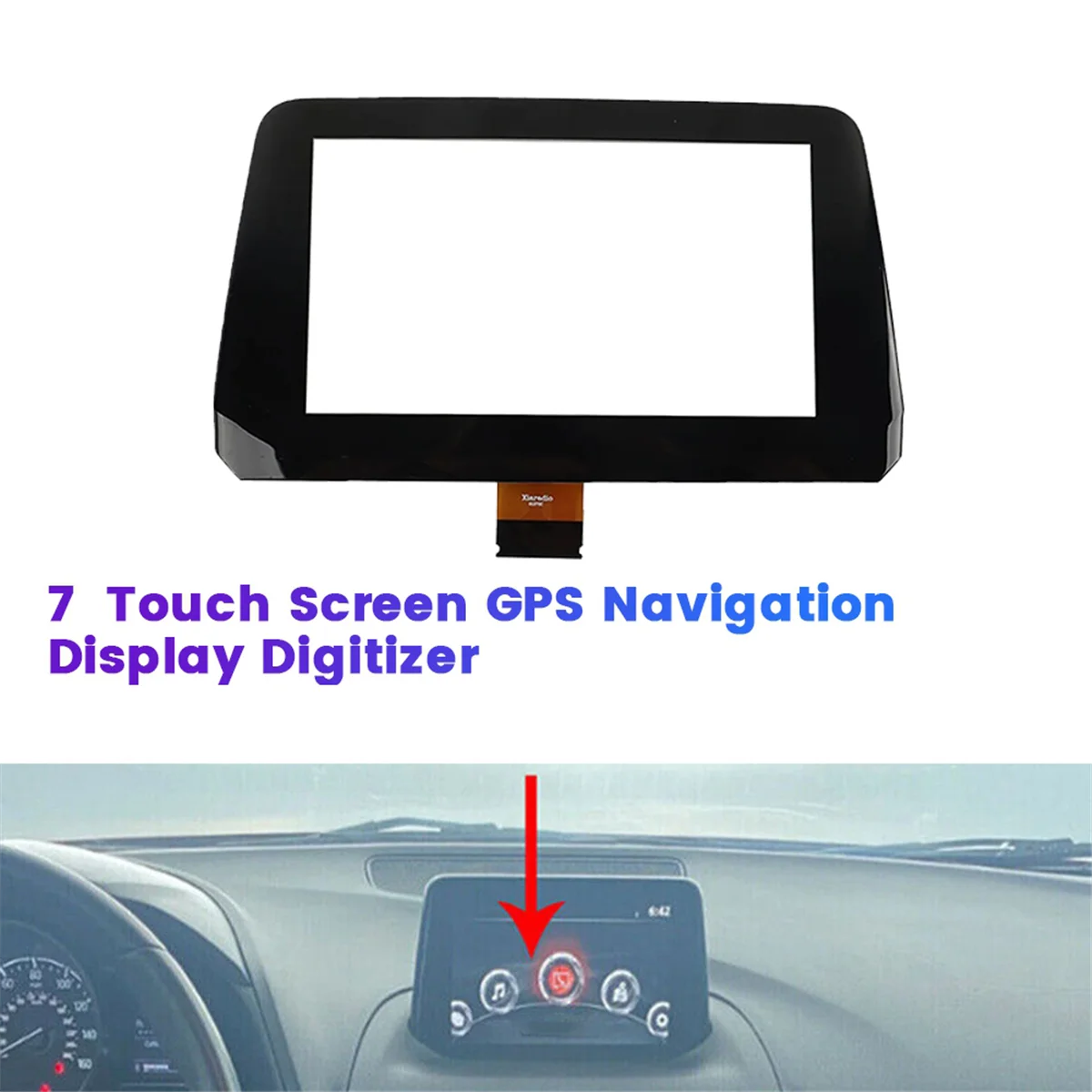B61A611J0 7inch Touch-Screen for Mazda 3 Sport 2017-2018 GPS