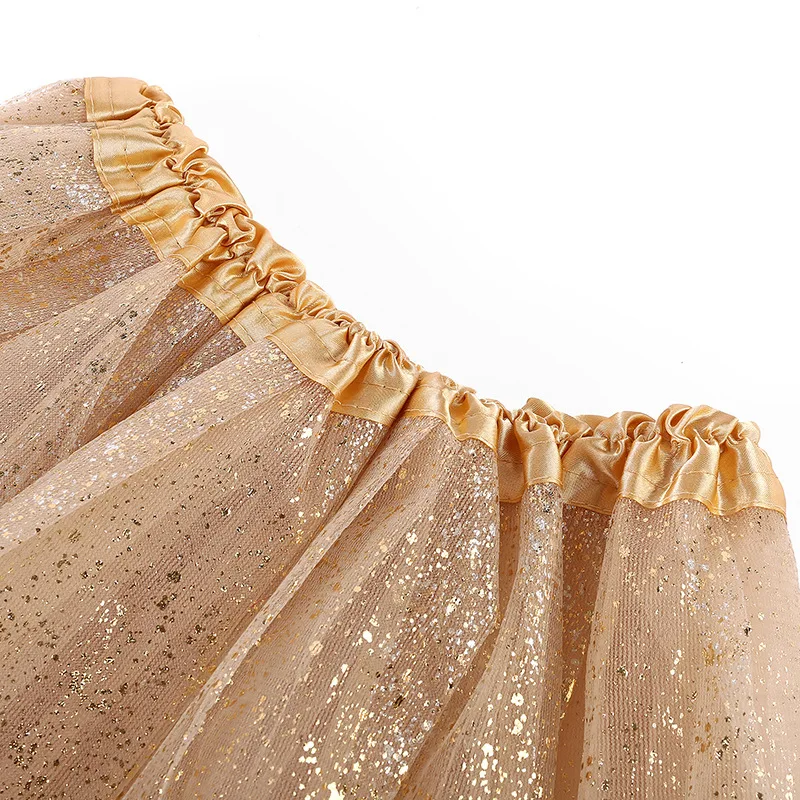 Adult hot mesh tutu skirt 2024 street fashion solid color skirt Polyester dance skirt 4