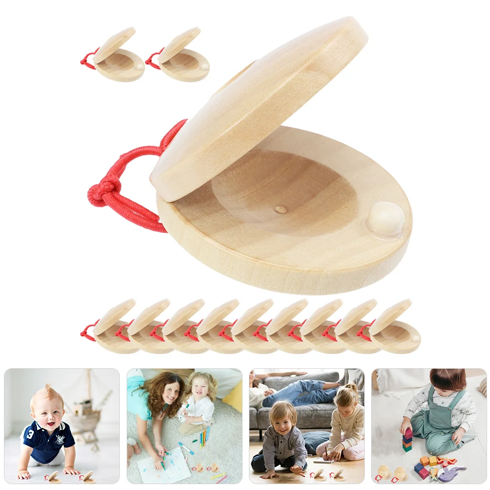 

Wooden Castanets Rhythm Castanets Music Instrument Castanets For Children Music Enlightenment Orff Wooden Soundboard