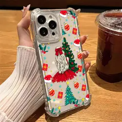 Merry Christmas Santa Claus Clear Phone Case for Motorola Moto G40 Fusion (TMSJPTTM01)