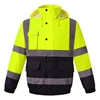 High Visibility Reflective Witnter Jacket Men Waterproof Thickened Safety Coat for Outdoor Work Hi Vis Workwear Bomber Jacket 1