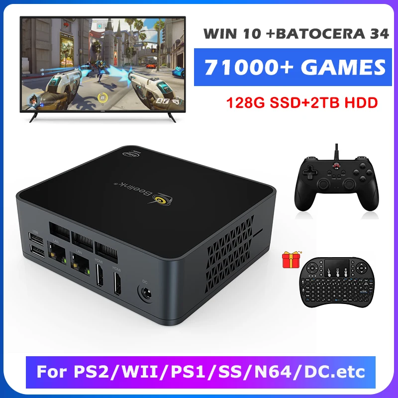 Super Console X Pc Lite Beelink Mini Pc Retro Video Game Console Built