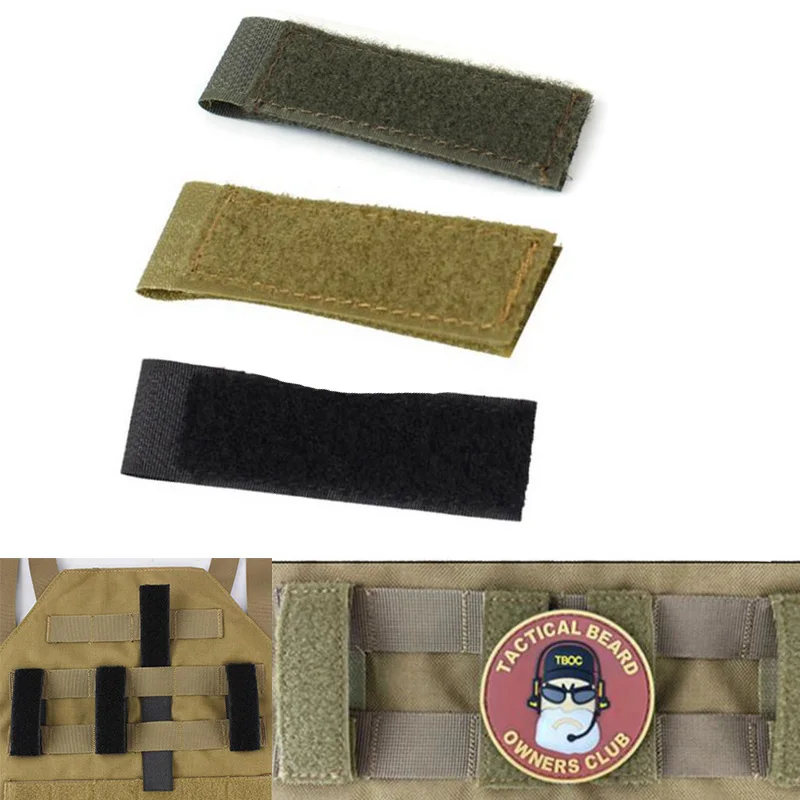 4 Unidades De Sistema De Retención Molle Con Hebilla Elástica, Cinta Táctica De Plástico Negro