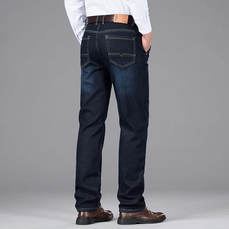 Fleece 2021 Winter Straight-leg Jeans 