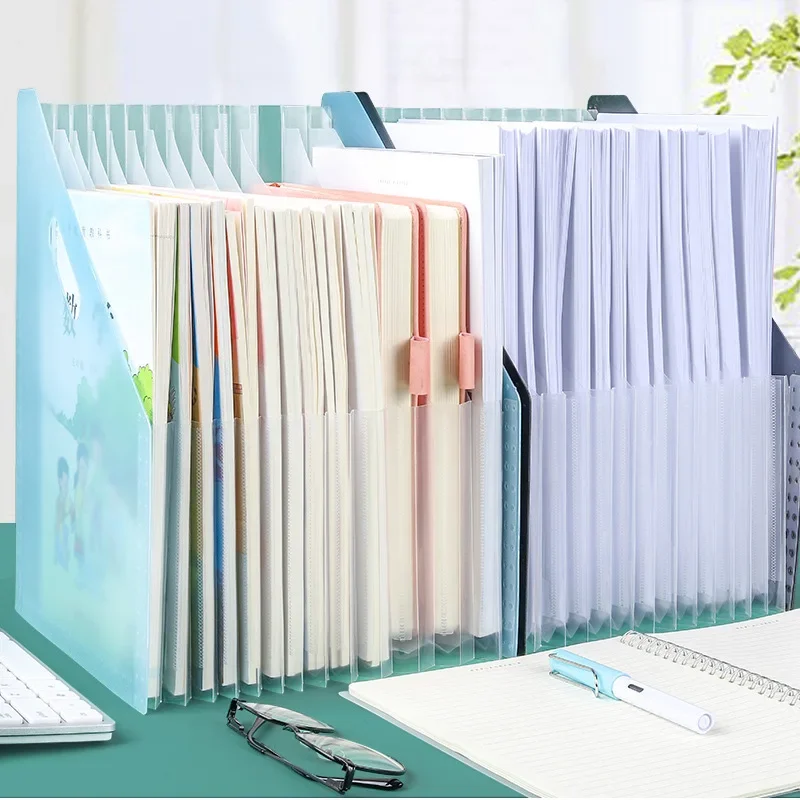 

Paper Expanding Multilayer Storage Holder File Box School Desk Organizer Document Office Folder Stationery