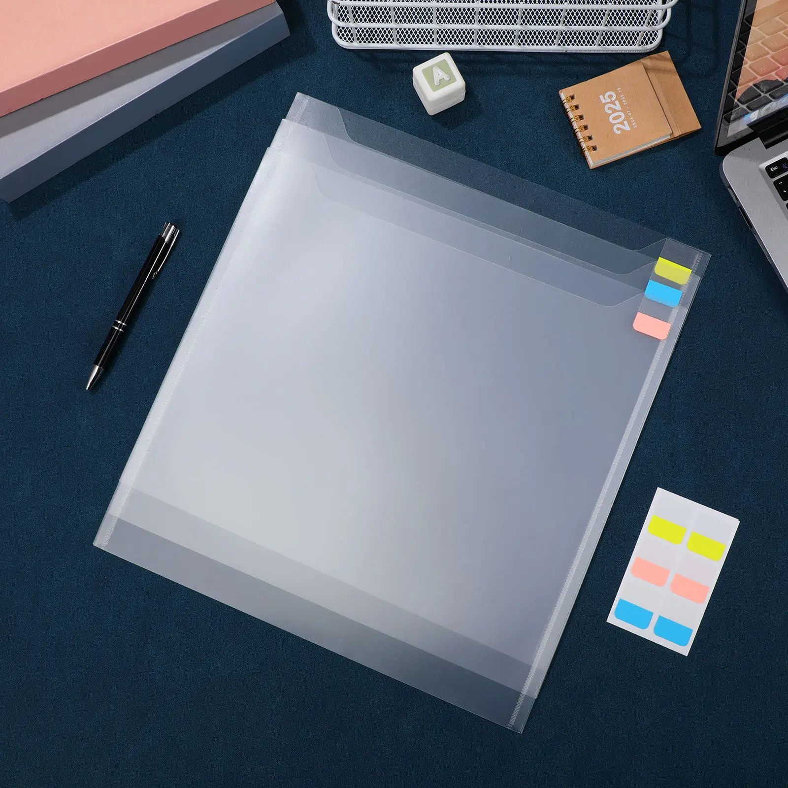 36Pcs Clear Plastic File Folders Document Organizer Business Label Window Portable Office School Paper Storage Multi