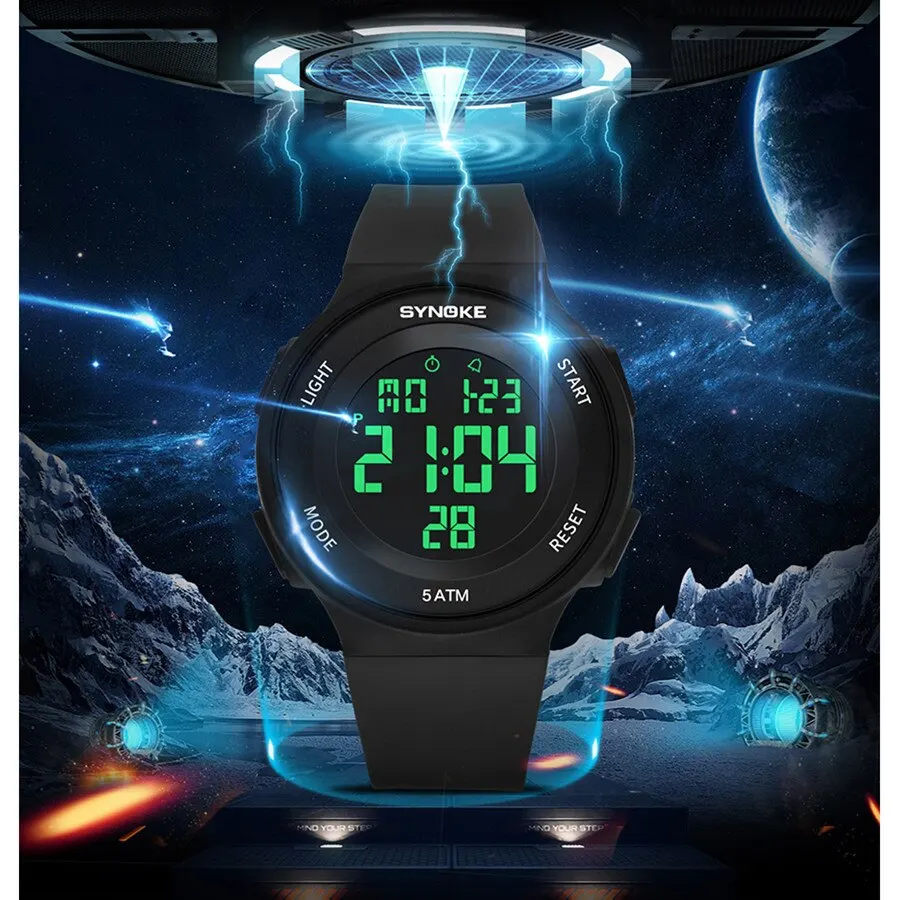 Findtime Orologio Militare Digitale Uomo – 5 ATM Impermeabile, Cronografo E Retroilluminato, Per Outdoor E Sport!