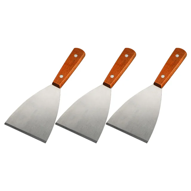 3 Db Sütőtálca Készlet Főzési Grill Spatula Sütés Steakkaparó Fém 21,5X9Cm Kültéri Rozsdamentes Acél Többcélú - Image 4