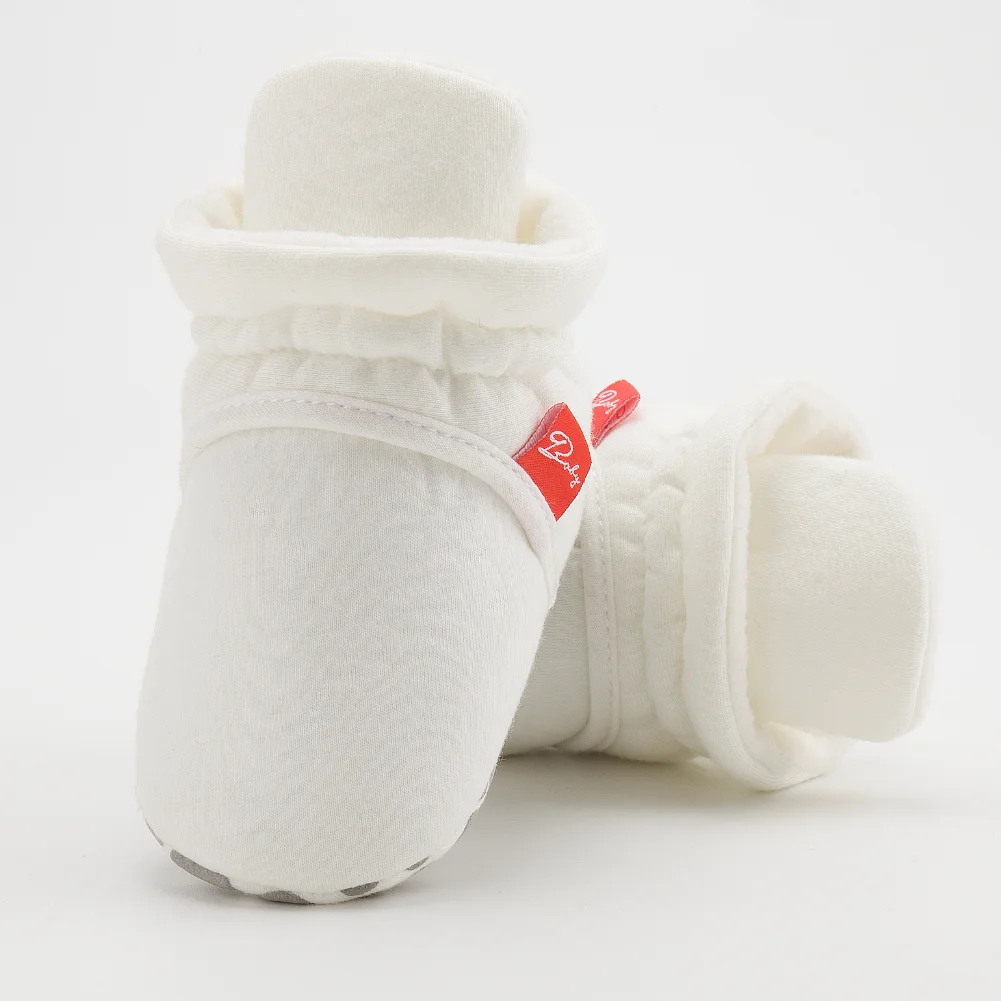 Winter Baby Unisex Casual Boden Socke Schuhe Baumwolle Hohe Qualität Warme Minimalistischen Kleinkind Erste Wanderer Weiche Anti-slip Flache sohle – Detail 4