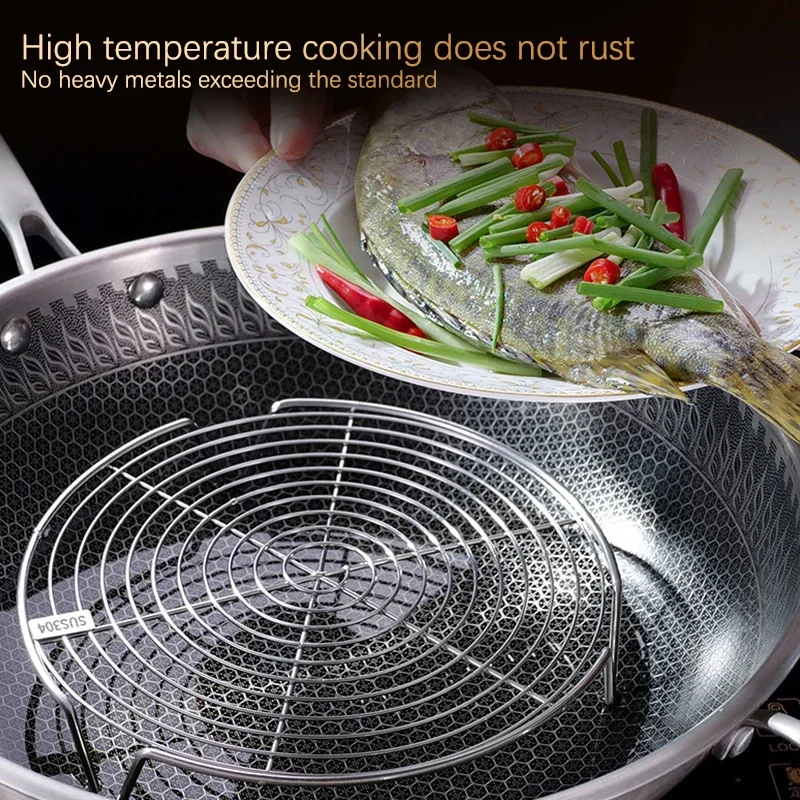 Steamer Rack 1Pc Stainless Steel Steamer Rack Multifunction Pot Steaming Tray Dumplings Eggs Grill Stand Kitchen Tableware Cooking Stand