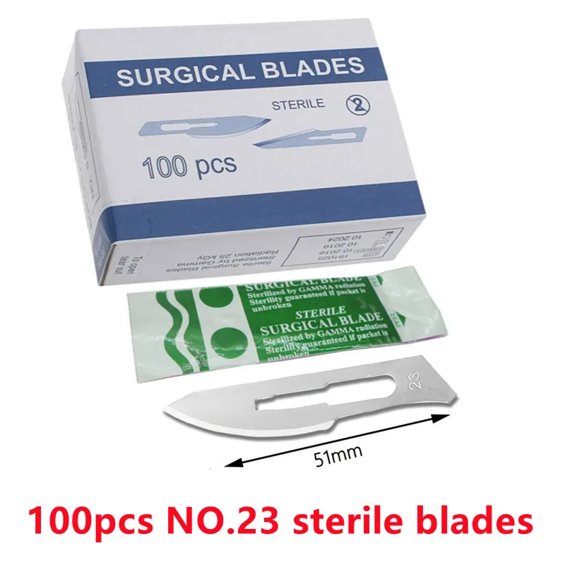  slider image of 20-100pcs Sterile Carbon Steel