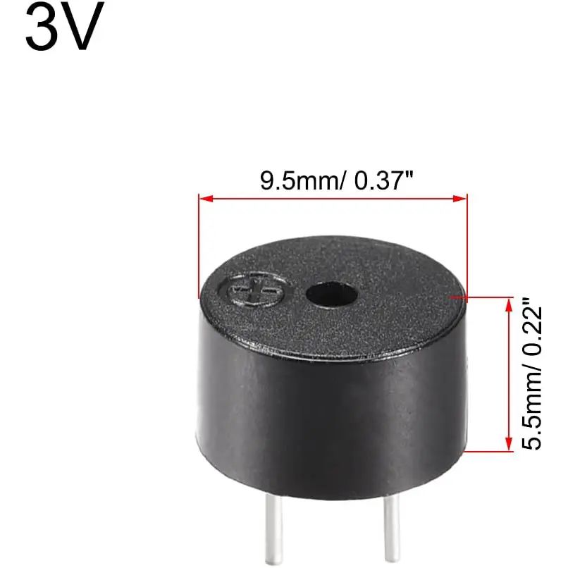 10PCS 12085 Passive Buzzer 12MM*8.5MM 42R Resistance 3V 5V 9V 12V in Common Use Mini Piezo Buzzers Kit, for Arduino image 5
