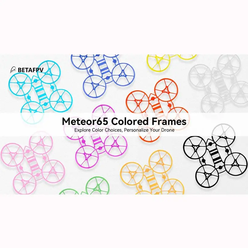 Betafpv Meteor65 65Mm Micro Brushless Bwhoop Frame Kit Per Meteor65 1S Brushless Fpv Bwhoop Drone Quadcopter