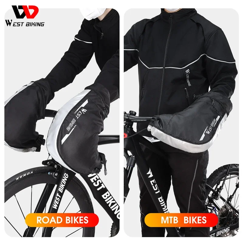 WESTBIKINGThermalBicycleHandlebarGlovesWinterCyclingMTBRoad