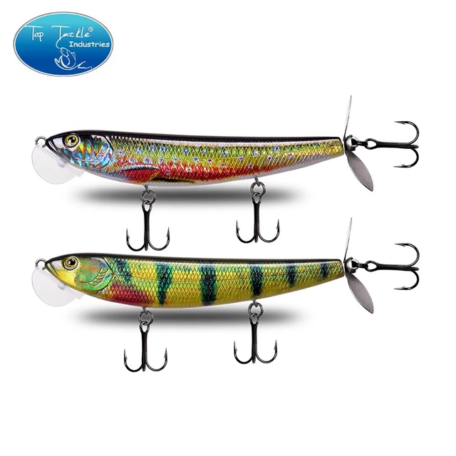 pencil bait Lure 120mm 20g Floating Topwater Pencil Bass Fishing lure Jerk  Bait Screw Tail